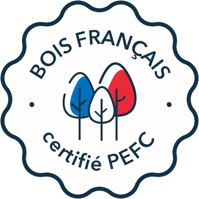Pictogramme représentant un bois français, certifié PEFC