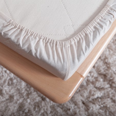 Drap-housse en Coton Bio pour matelas enfant coloris au choix