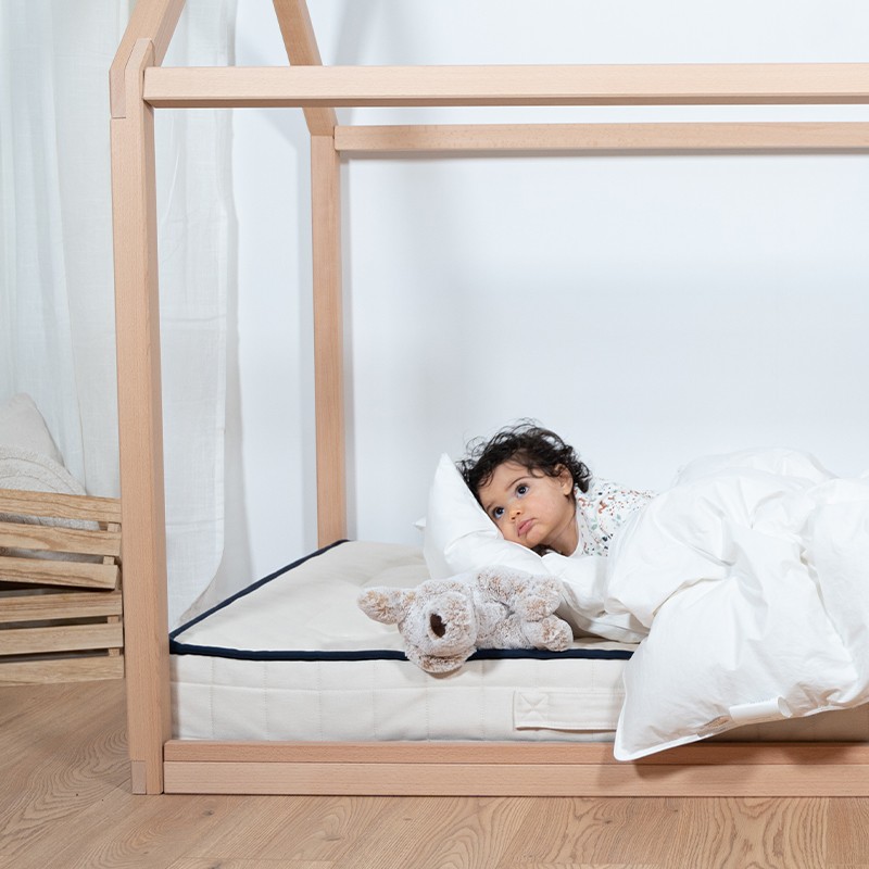 Protège Matelas Bébé Pure Laine Bio Naturel - France