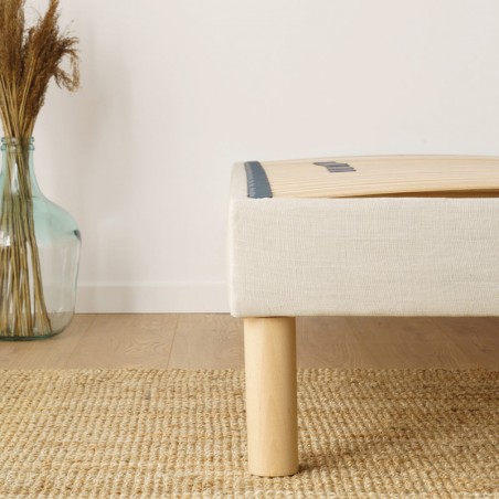 Sommier enfant à latte flexible blanc cassé