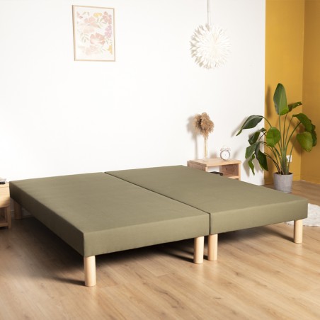 Sommier tapissier vert bouteille
