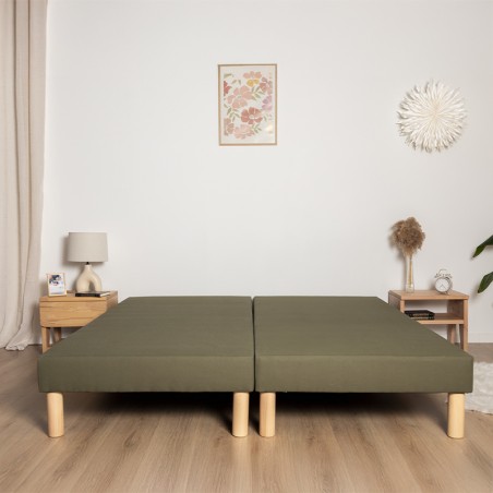 Sommier tapissier vert bouteille