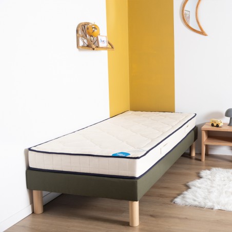 Sommier tapissier enfant vert bouteille