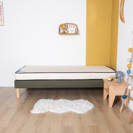 Sommier tapissier enfant vert bouteille
