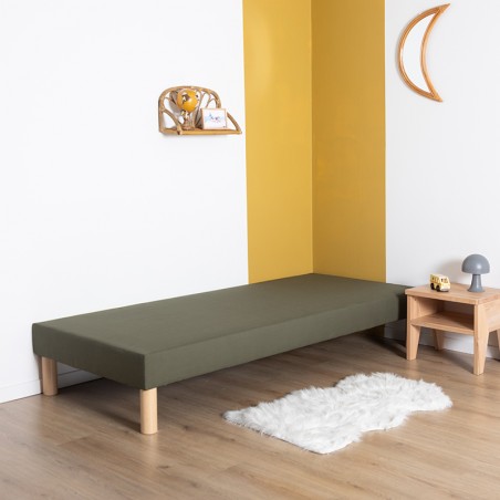Sommier tapissier enfant vert bouteille