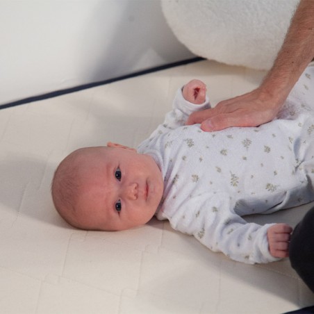 Matelas bébé 70x140 cm - naturel - laine