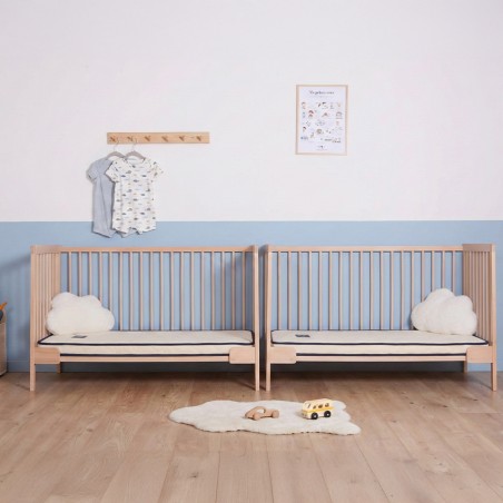 Pack jumeau matelas bébé cousu - 70 x 140 cm