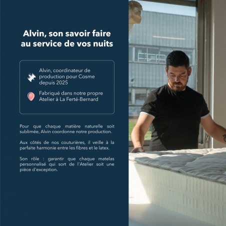 Matelas ressort ensachés ferme en latex