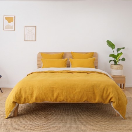 Housse de couette en lin lavé