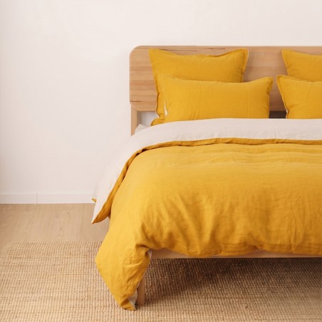 Housse de couette en lin lavé