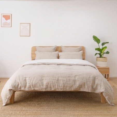 Housse de couette en lin lavé