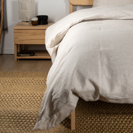 Housse de couette en lin unie