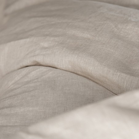 Housse de couette en lin unie