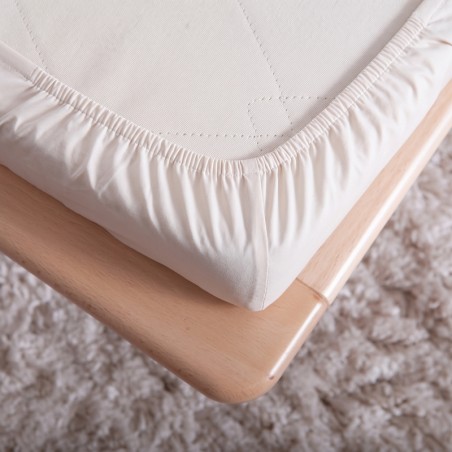 Drap housse bébé - percale de coton bio