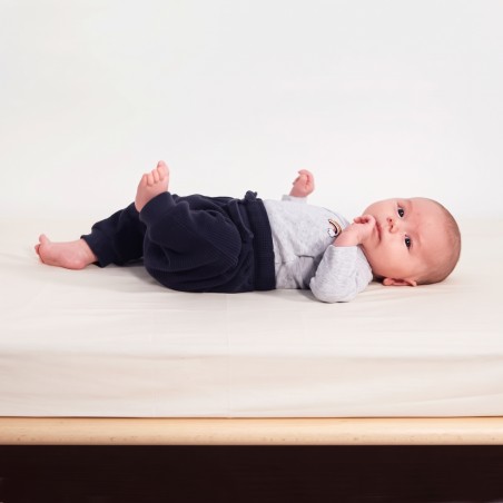 Drap housse bébé - percale de coton bio