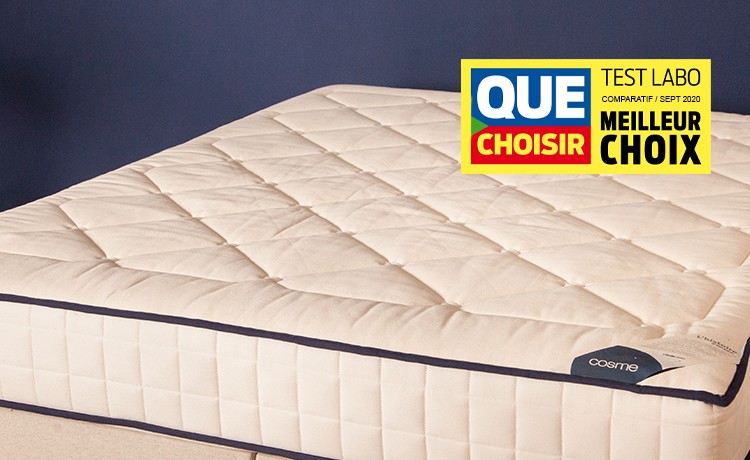 Test du matelas Cosme en latex 100% naturel, par UFC Que Choisir : le résultat décrypté !