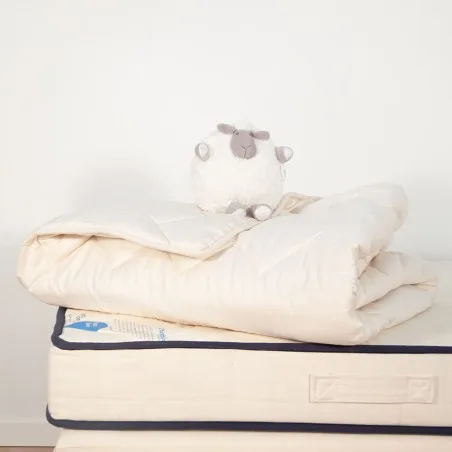 Couette laine enfant hiver - laine de mouton