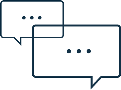 Pictogramme représentant un échange