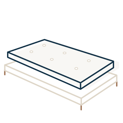 icone représentant un matelas et une sommier enfant