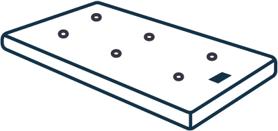 Pictogramme représentant un matelas bébé