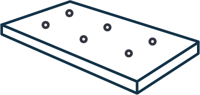 Pictogramme représentant un matelas enfant