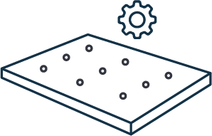 Pictogramme représentant un matelas personnalisé