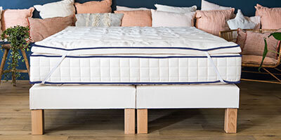 Sur-matelas moelleux en latex naturel