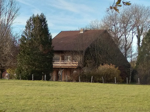 Vue extérieure du gîte Les dames de la Saugiat