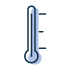 Pictogramme représentant un thermomètre