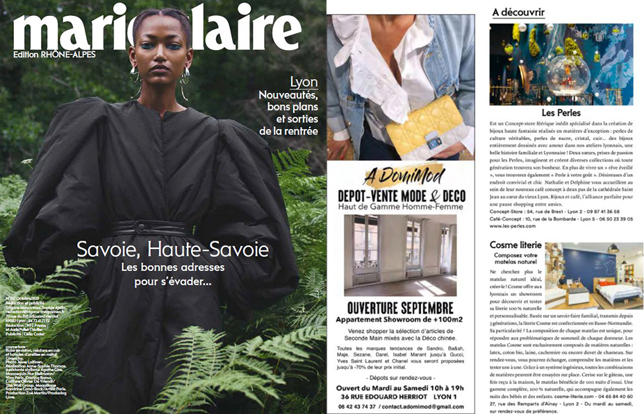 Illustration de l'article paru sur Cosme dans Marie-Claire Édition Rhône-Alpes