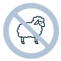 Pictogramme représentant l'absence de matière animale dans la composition