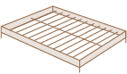 Pictogramme représentant un sommier en bois