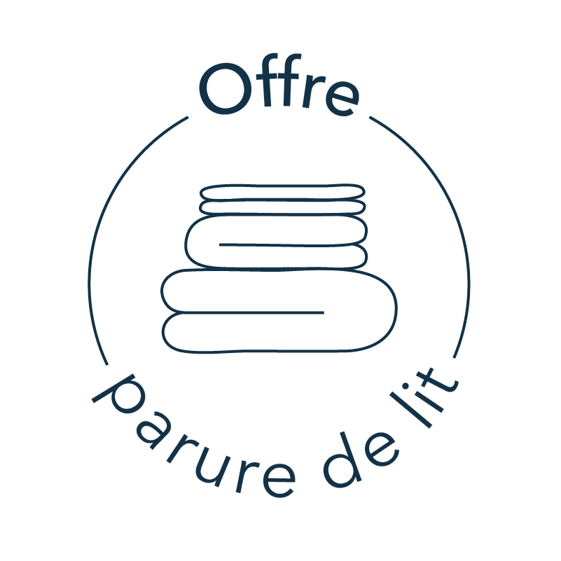 Pictogramme mettant en avant les offres parure de lit