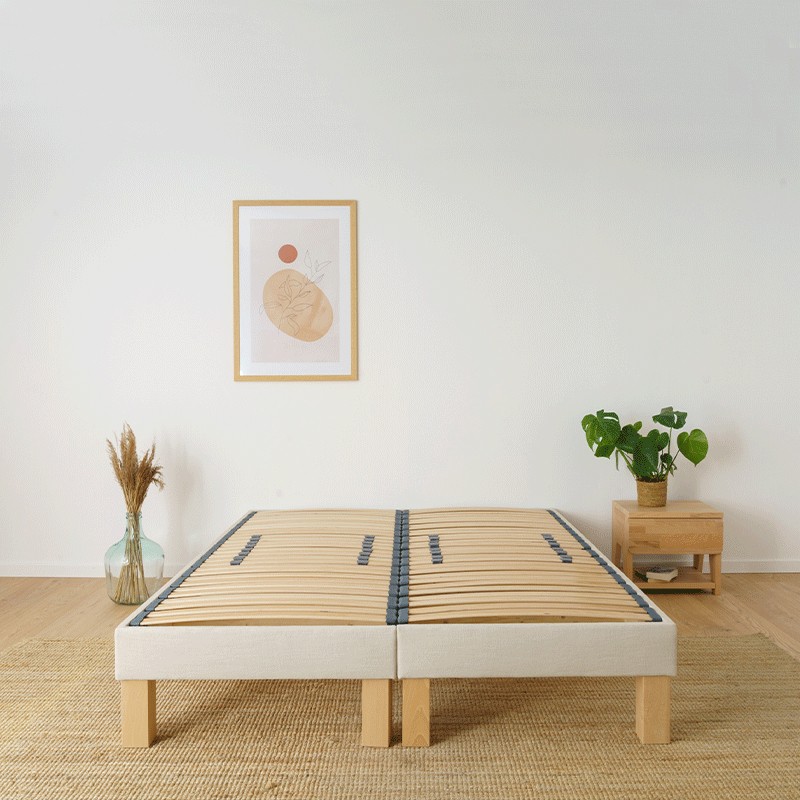 Sommier à lattes flexibles