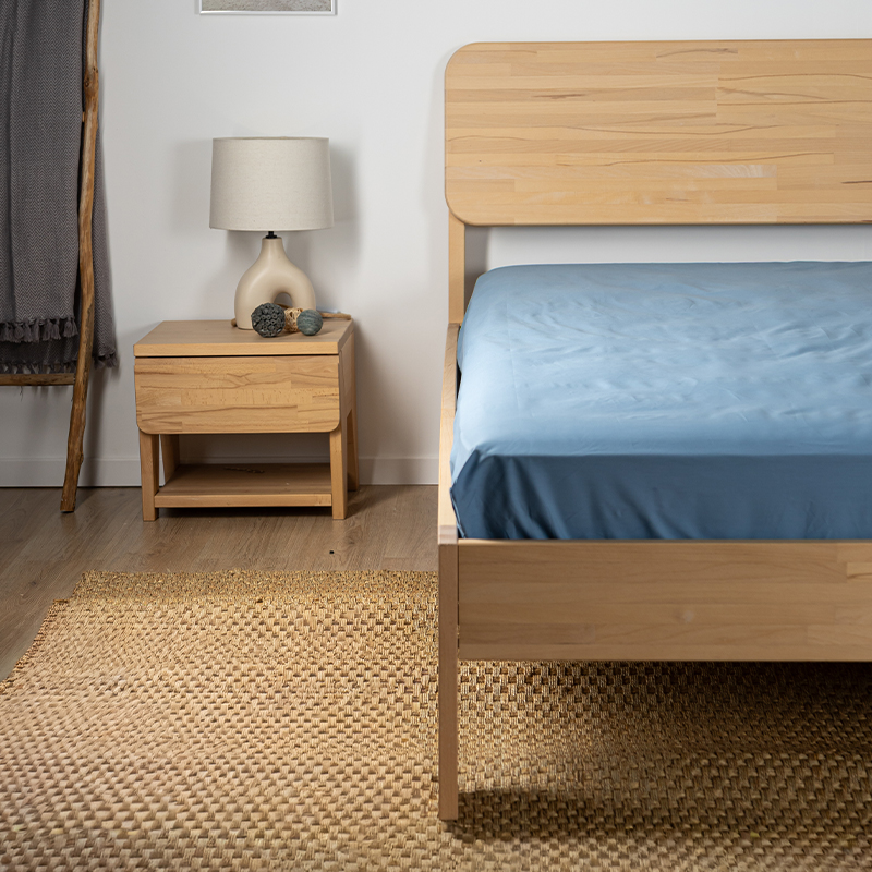 Drap housse ergonomique avec grands bonnets