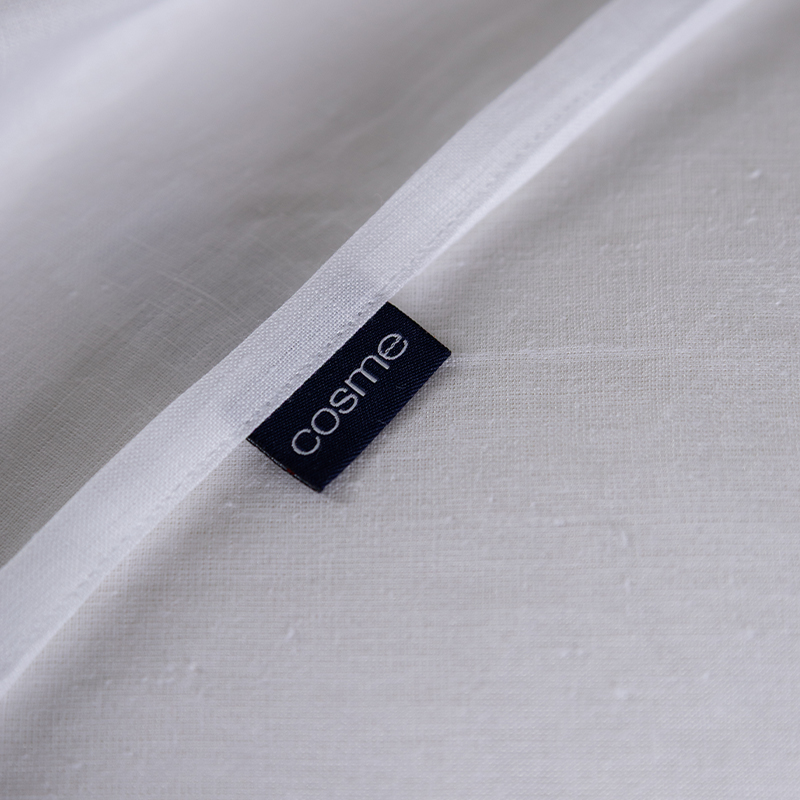 Parure de lit pur lin, coloris Blanc