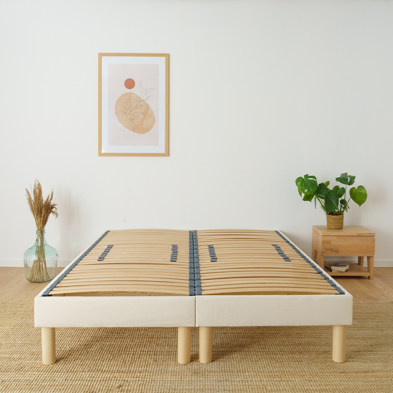 image représentant un sommier flexible beige
