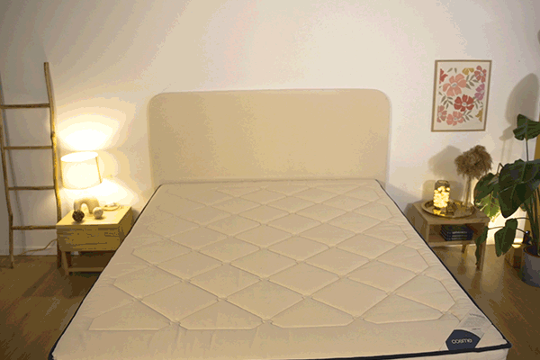 Chambre équipée d'un matelas latex naturel