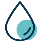 Pictogramme représentant une goutte d'eau